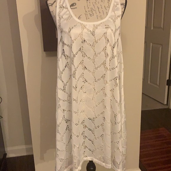 White Swimsuit Coverup - Picture 3 of 8